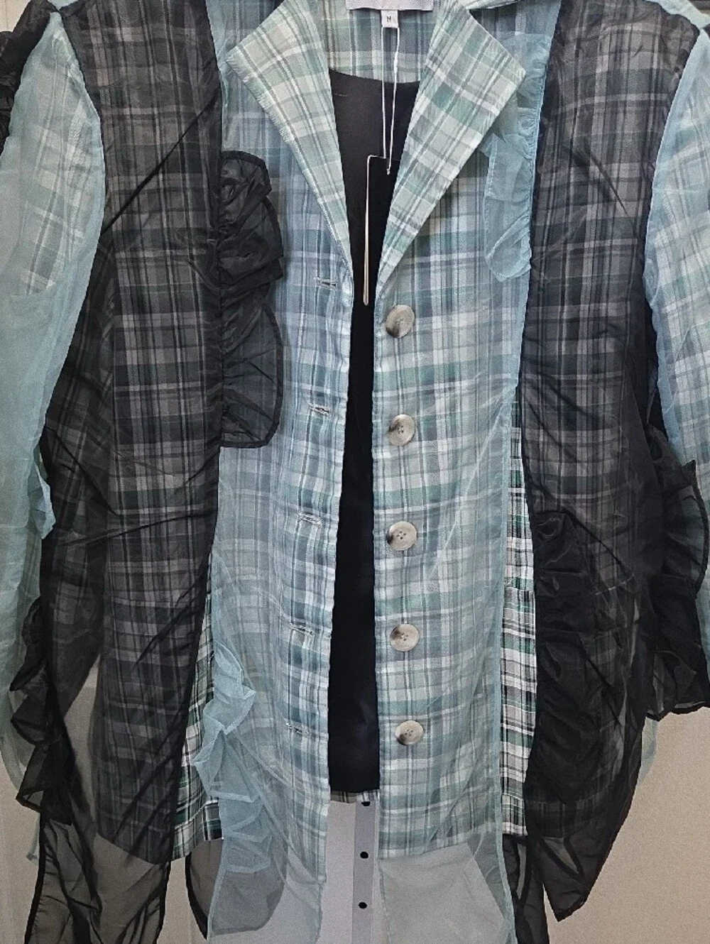N/A mint plaid